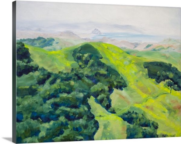 green hills sky central coast san luis obispo art painting