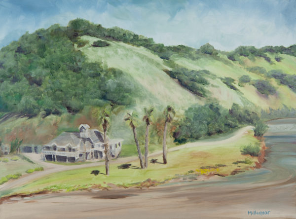Avila Beach Golf Resort painting oil on canvas Heather Millenaar