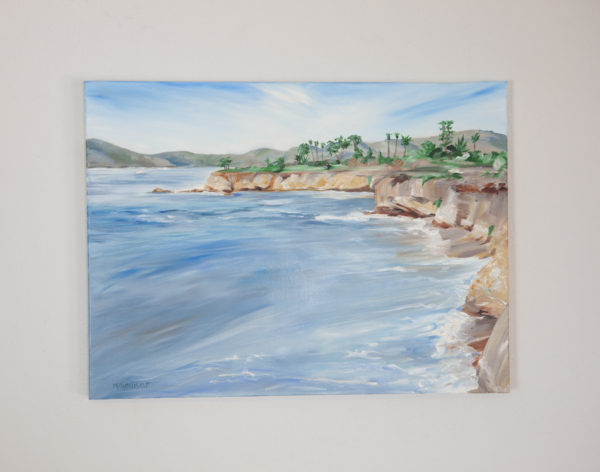 beach painting oil shell avila pismo california artist