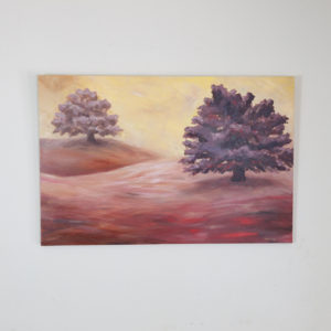 Two Oask painting heather millenaar art