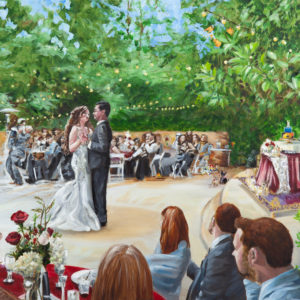 Live Wedding Painting Eden Gardens Heather Millenaar Disney