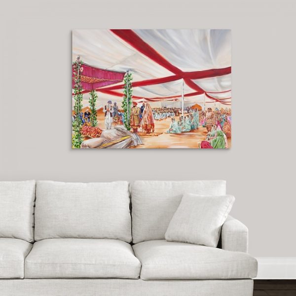 30x40 wedding canvas print